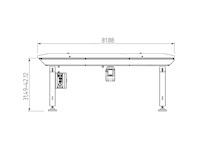 GH Series 220 Pound (lb) Machine Net Weight Speed Belt Conveyor - 3