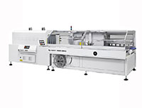 HS Servo Series 32.28 Inch (in) Cross Sealing Bar Length Box Motion Side Sealer with Shrink Tunnel