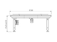 GH Series 265 Pound (lb) Machine Net Weight Speed Belt Conveyor - 3