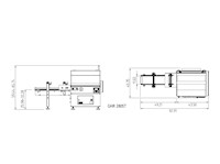 GHR Series 672 Pound (lb) Machine Net Weight Speed Belt Conveyor