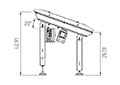 GH Series 165 Pound (lb) Machine Net Weight Speed Belt Conveyor - 4