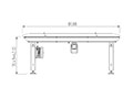 GH Series 265 Pound (lb) Machine Net Weight Speed Belt Conveyor - 3